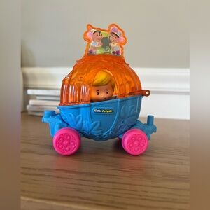 Orange and Blue Toy Carriage